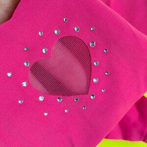 Victoria's Secret Smooth Seamless Pink Size S Thong Panty with See-through Heart